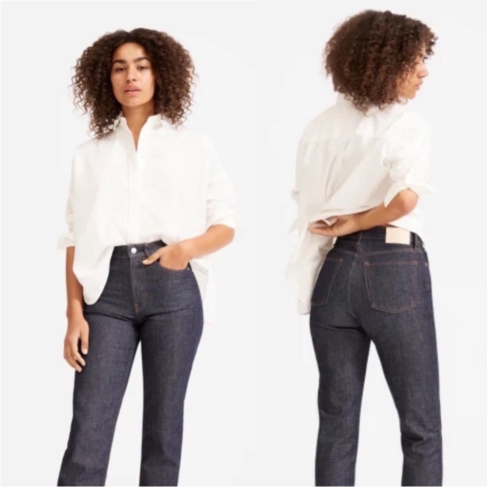 EUC Everlane High Rise Straight Jeans